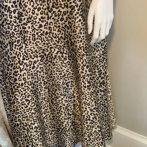 🐆 💛🖤Stylish Chico's Leopard print Maxi Skirt 00 - Picture 4 of 9